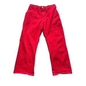 Big Bud Press Western Pants Red 100% Cotton Made in LA Women's XL Workwear